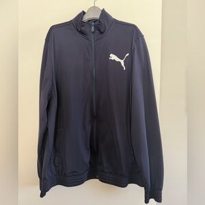 Puma Men’s Contrast Track Jacket. Navy. XL. Like New.